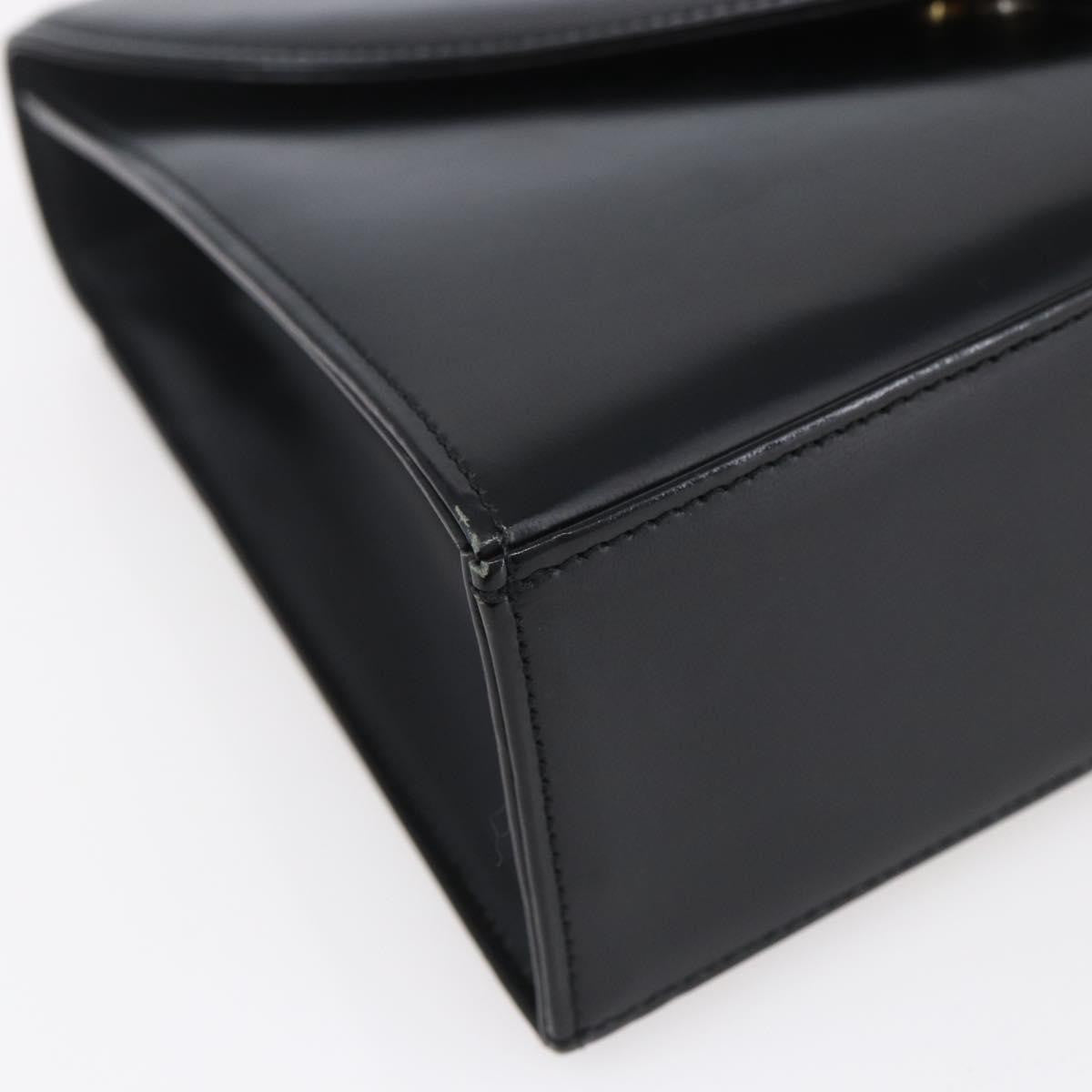 Saint Laurent Vintage Handbag Leather, BLACK, LEATHER, Handbag