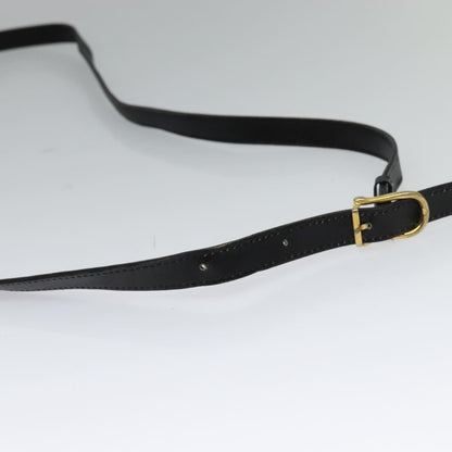 Celine Envelope Shoulder Bag Leather, BLACK, LEATHER, Shoulder bag