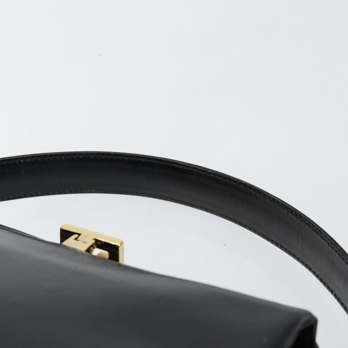 Gucci Vintage Handbag Leather, BLACK, LEATHER, Handbag