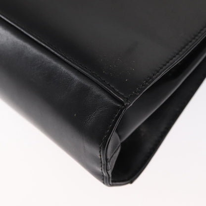 Salvatore Ferragamo Gancini Convertible Top Handle Bag Leather, BLACK, LEATHER, Handbag