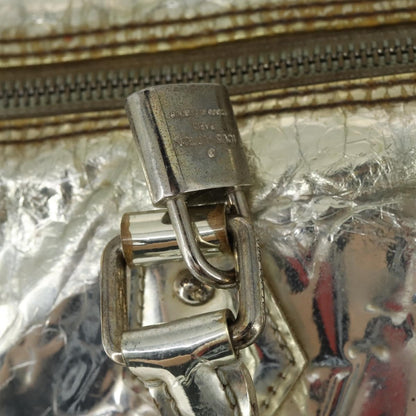 Louis Vuitton Speedy Handbag Monogram Vernis, SILVER, PATENT_LEATHER, Handbag