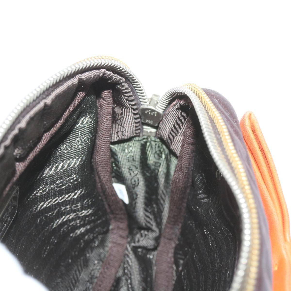 Prada Bow Camera shoulder Bag Leather, ORANGE, LEATHER, Shoulder bag