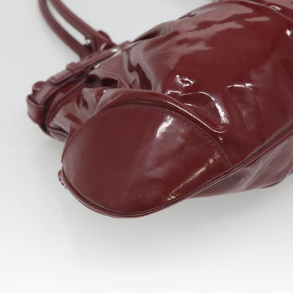 Salvatore Ferragamo Marisa Satchel Patent leather, BURGUNDY, PATENT_LEATHER, Tote bag