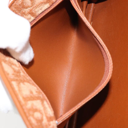 Christian Dior Vintage Trotter Shoulder Bag Canvas, BROWN, CANVAS, Shoulder bag
