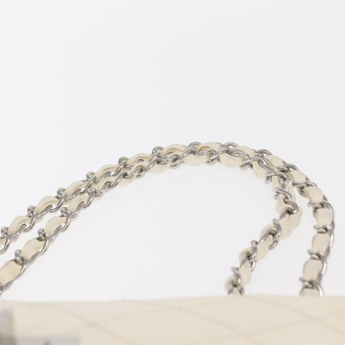 Chanel Reissue 2.55 Flap Bag Leather, WHITE, LEATHER, Shoulder bag