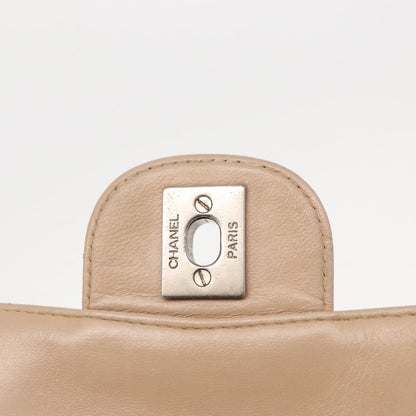 Chanel Travel Line Flap Bag Canvas, BEIGE, CANVAS, Shoulder bag
