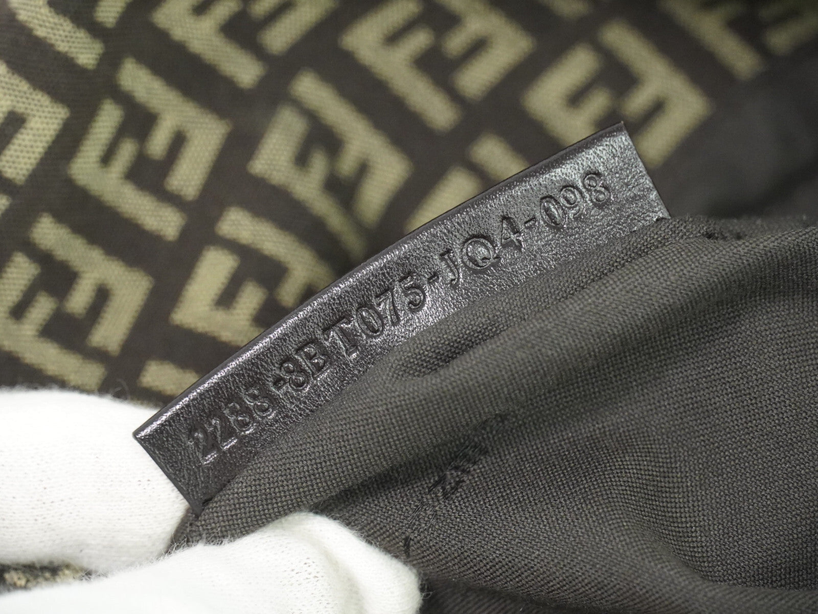 Fendi Mamma Baguette Shoulder Bag Canvas, BROWN, CANVAS, Shoulder bag