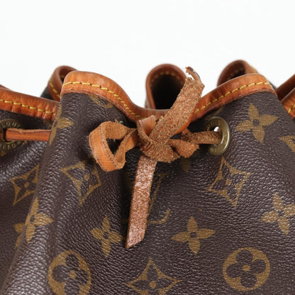 Louis Vuitton Petit Noe Handbag Monogram Canvas, BROWN, CANVAS, Handbag