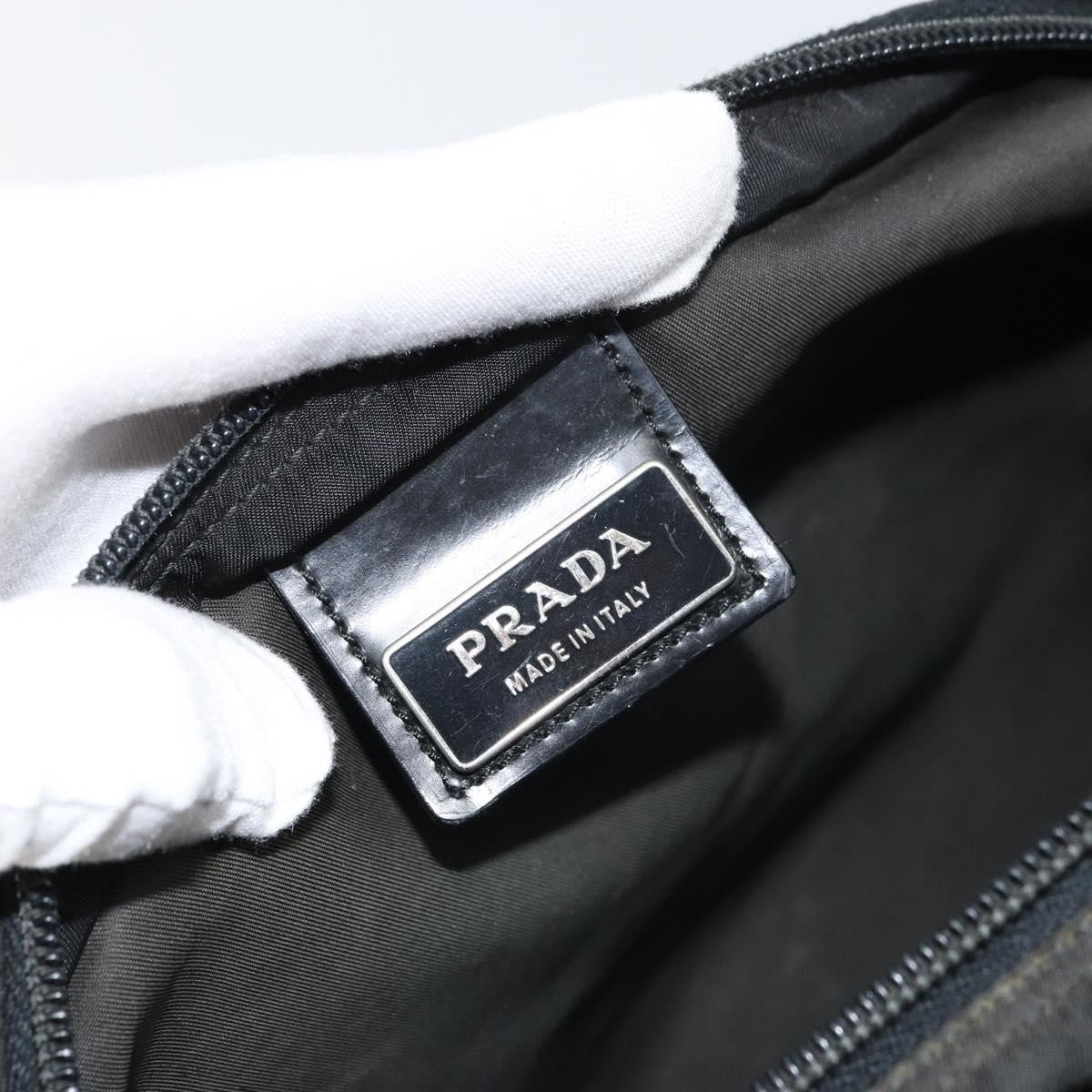 Prada Flat Messenger Bag Tessuto, BLACK, NYLON, Shoulder bag