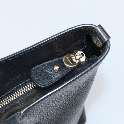 Salvatore Ferragamo Gancini Tote Leather, BLACK, LEATHER, Tote bag