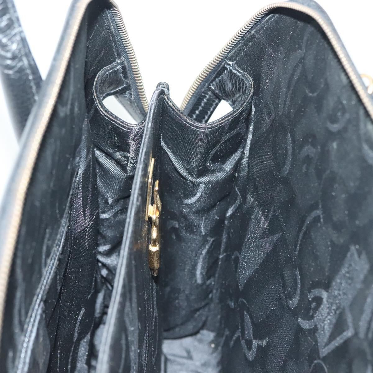 Salvatore Ferragamo Convertible Dome Gancini Leather, BLACK, LEATHER, Handbag