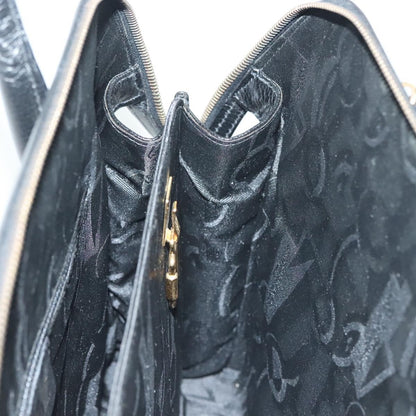 Salvatore Ferragamo Convertible Dome Gancini Leather, BLACK, LEATHER, Handbag