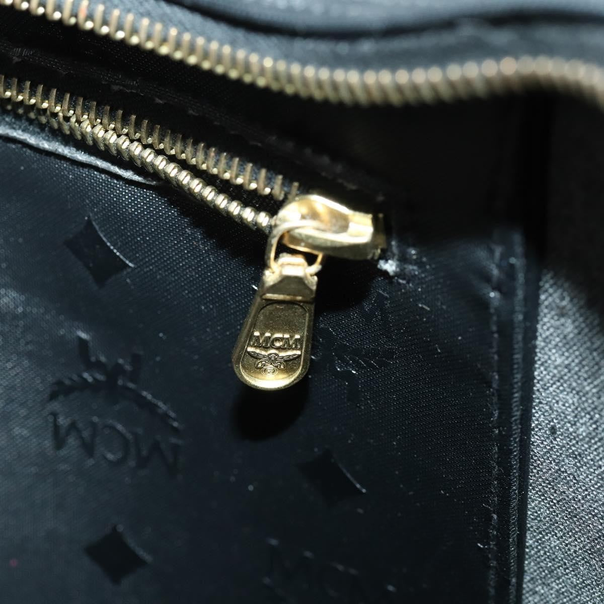 MCM Vintage Visetos Tote bag Canvas, BLACK, CANVAS, Tote bag