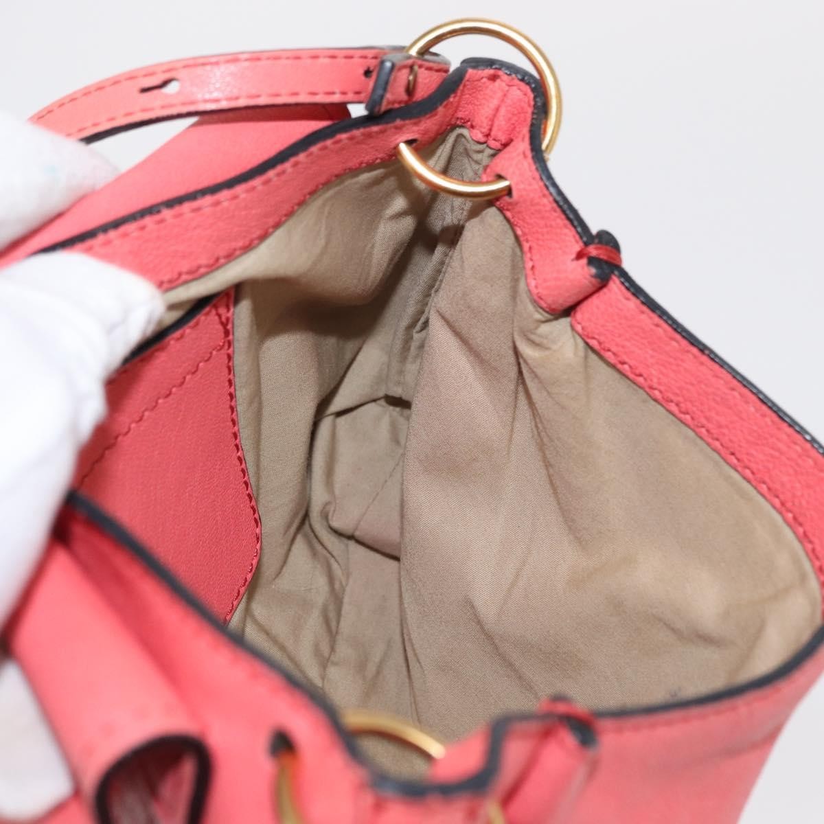 Chloe Elsie Crossbody Bag Leather, PINK, LEATHER, Shoulder bag