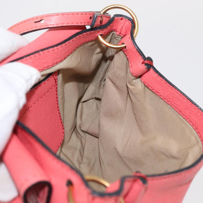 Chloe Elsie Crossbody Bag Leather, PINK, LEATHER, Shoulder bag