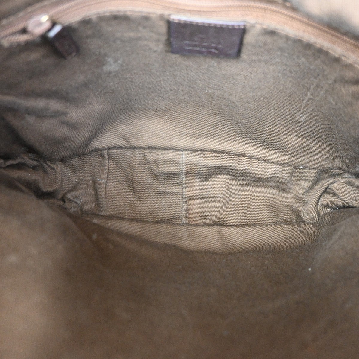 Gucci Vintage Bamboo Shoulder Bag Leather, BROWN, LEATHER, Shoulder bag