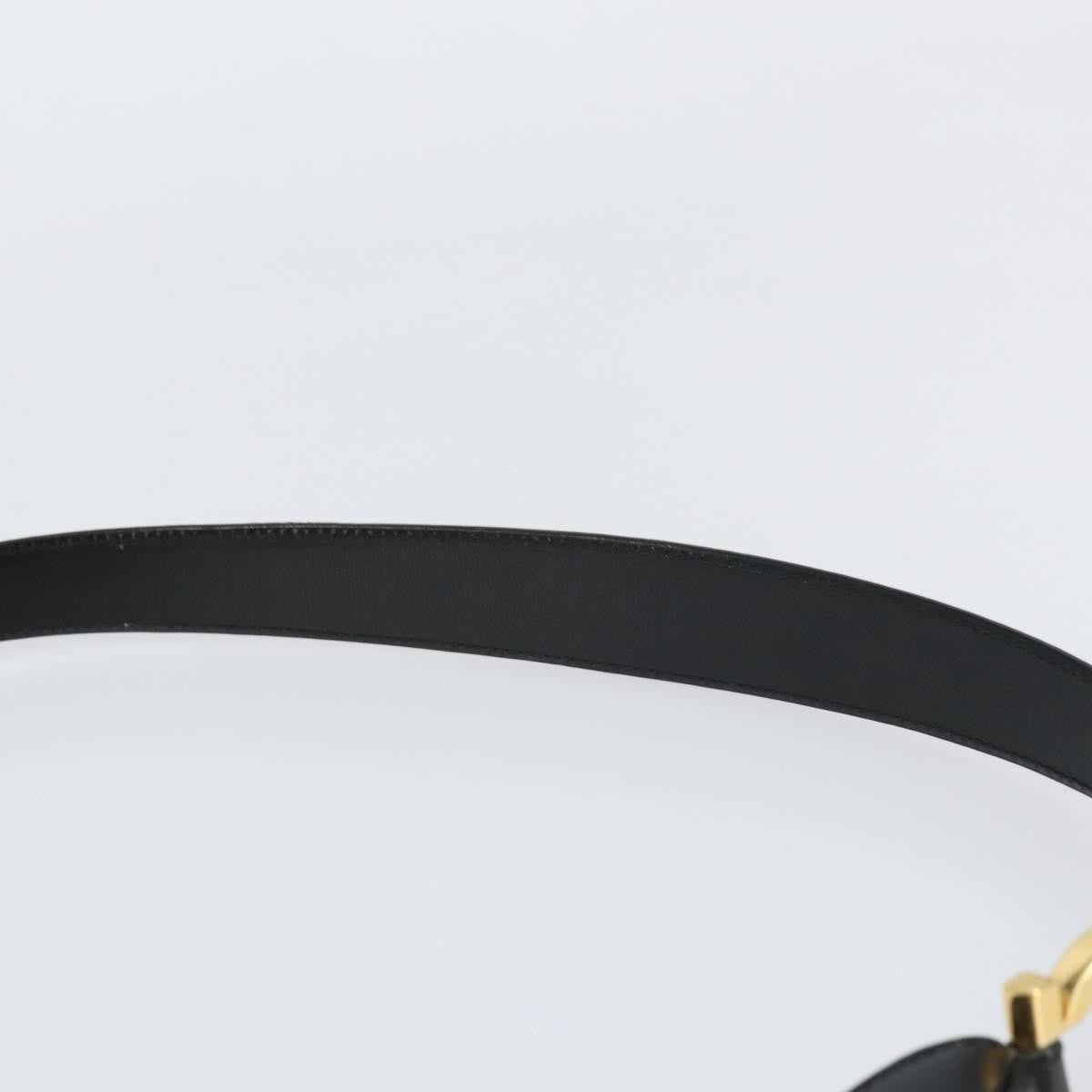 Salvatore Ferragamo Vintage Gancini Hobo Leather, BLACK, LEATHER, Shoulder bag