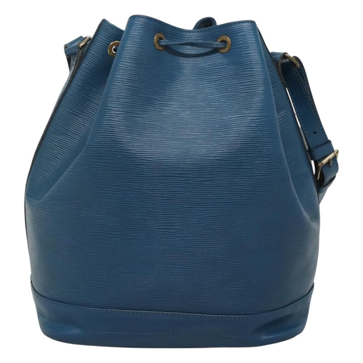 Louis Vuitton Noe Handbag Epi Leather, BLUE, LEATHER, Shoulder bag