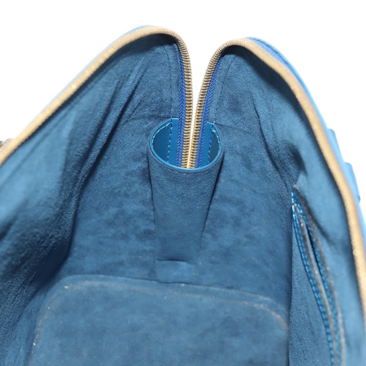 Louis Vuitton Alma Handbag Epi Leather, BLUE, LEATHER, Handbag