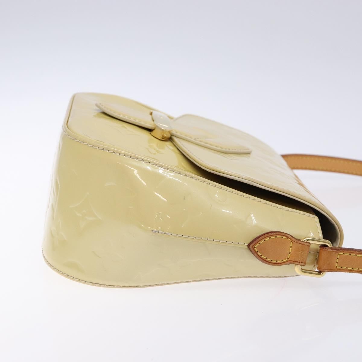 Louis Vuitton Bellflower Handbag Monogram Vernis, BEIGE, PATENT_LEATHER, Handbag