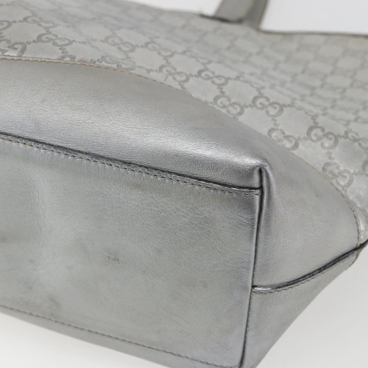 Gucci Plus Tote Guccissima Leather, SILVER, LEATHER, Tote bag