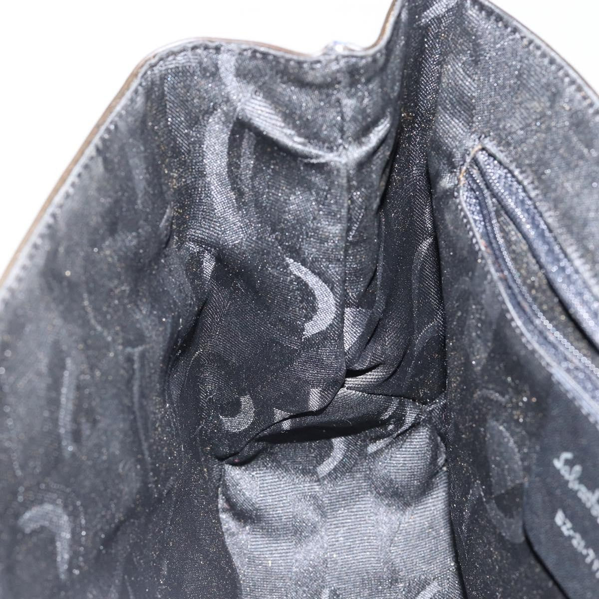 Salvatore Ferragamo Vala Shoulder Bag Leather, BLACK, LEATHER, Shoulder bag