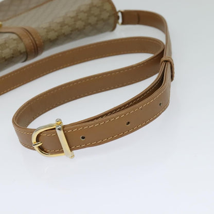 Celine Macadam Shoulder Bag PVC Leather, BEIGE, CANVAS, Shoulder bag