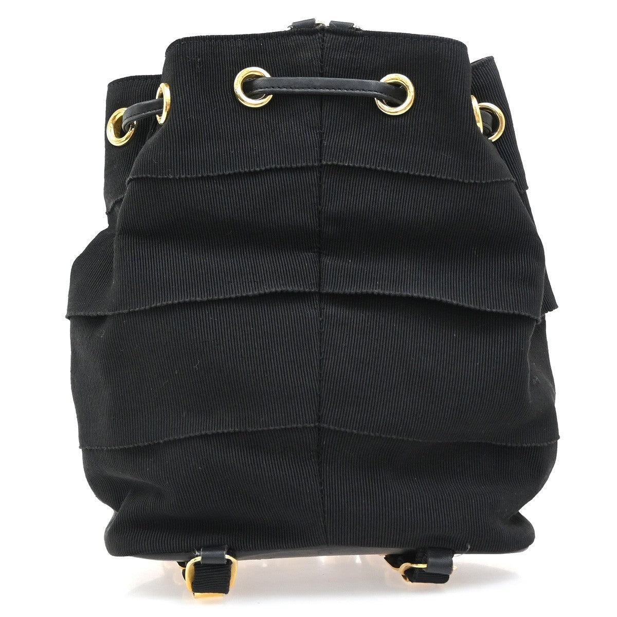 Salvatore Ferragamo Vala Backpack Canvas, Black, Canvas, Backpack