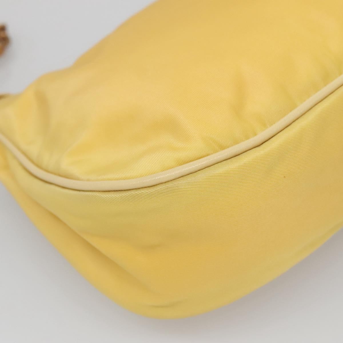 Prada Vintage Shoulder Bag Tessuto, YELLOW, NYLON, Shoulder bag