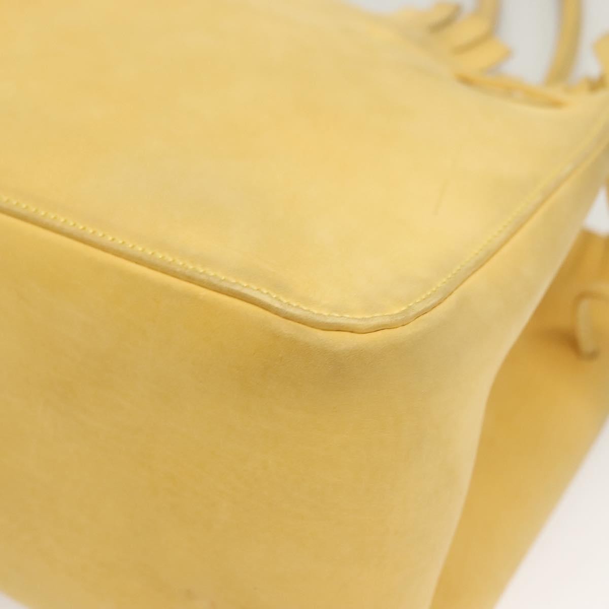 Salvatore Ferragamo Vintage Tote bag Suede, YELLOW, SUEDE, Tote bag