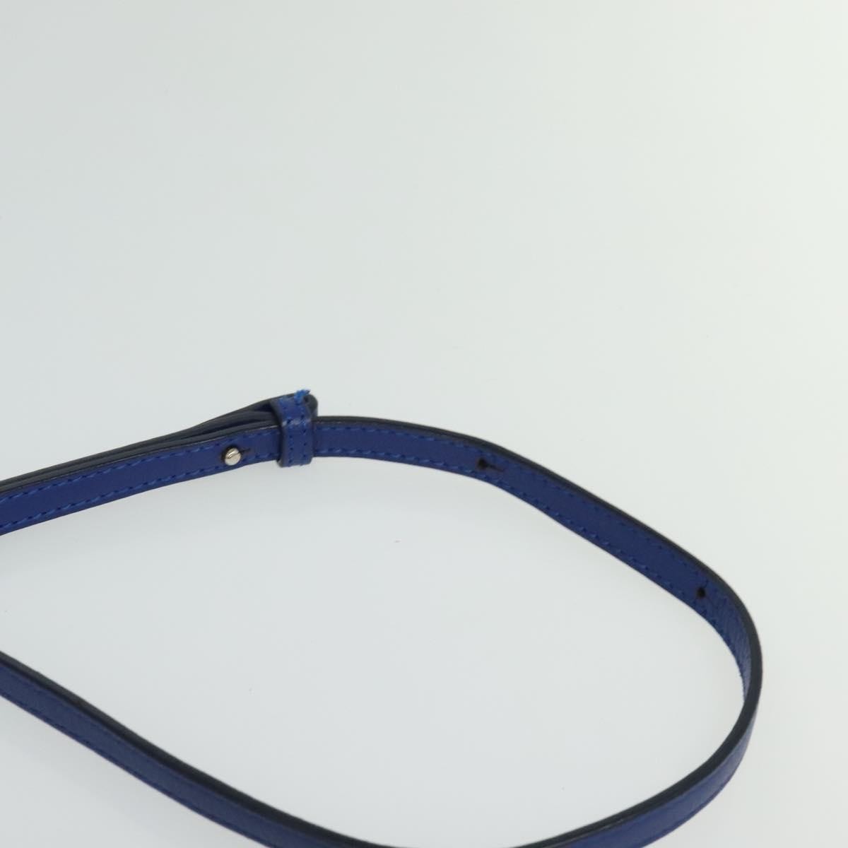 Celine Trio Crossbody Bag Leather, BLUE, LEATHER, Shoulder bag