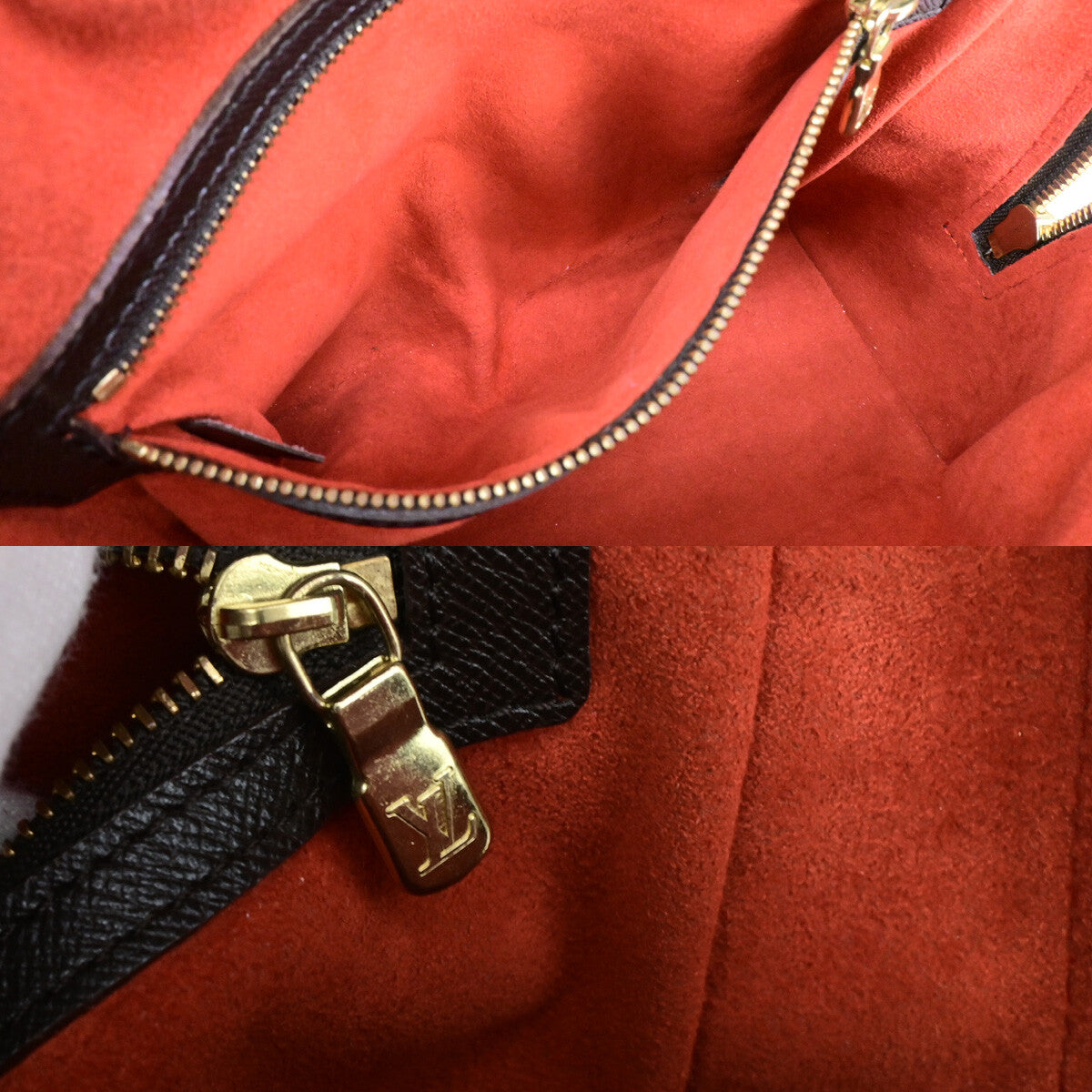 Louis Vuitton Brera Handbag Damier, BROWN, CANVAS, Handbag