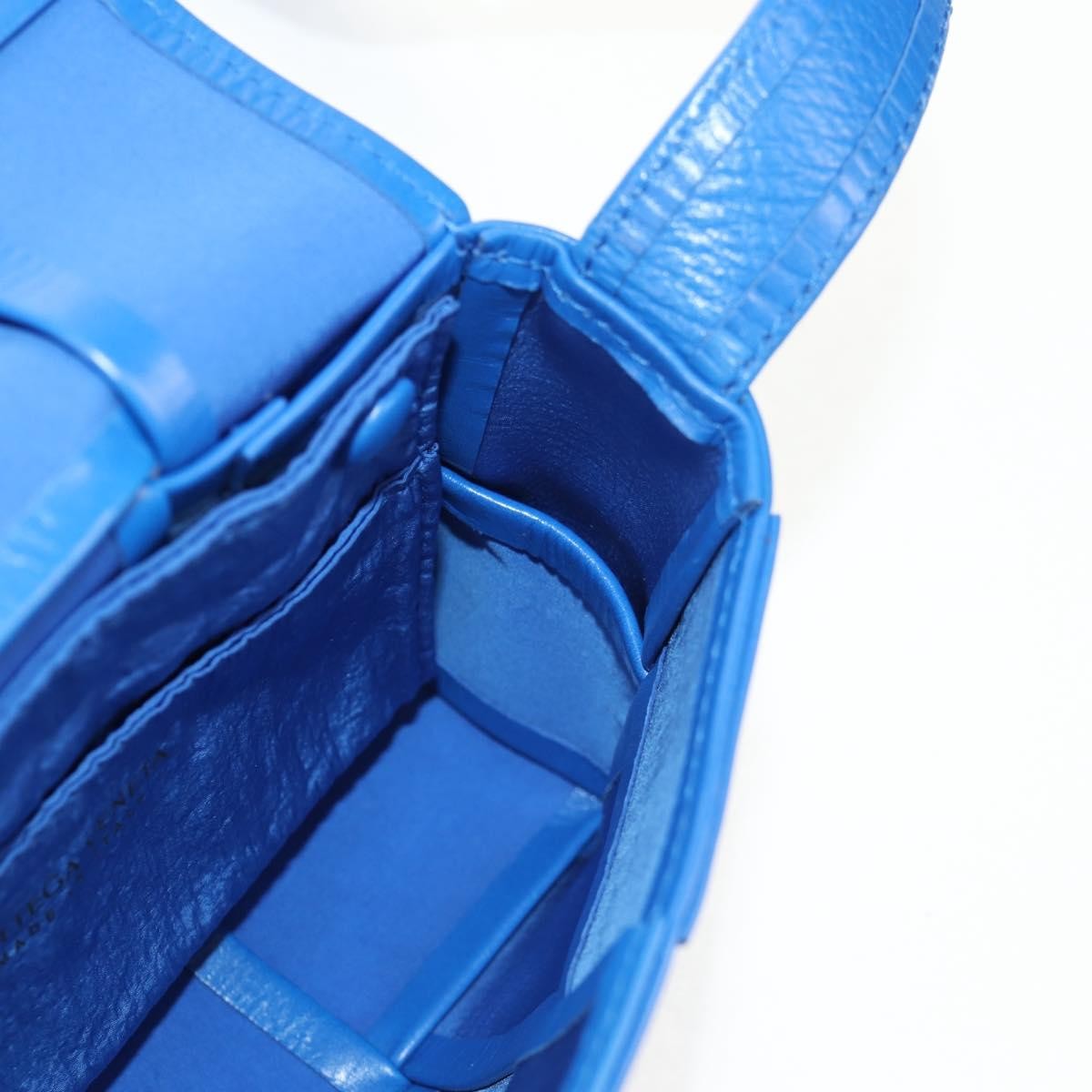 Bottega Veneta Fun Cassette Crossbody Bag Maxi Intrecciato Leather, BLUE, LEATHER, Crossbody bag