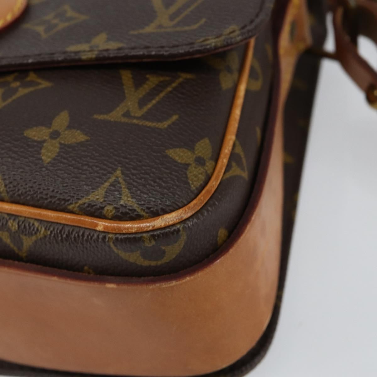 Louis Vuitton Cartouchiere Handbag Monogram Canvas, BROWN, CANVAS, Shoulder bag