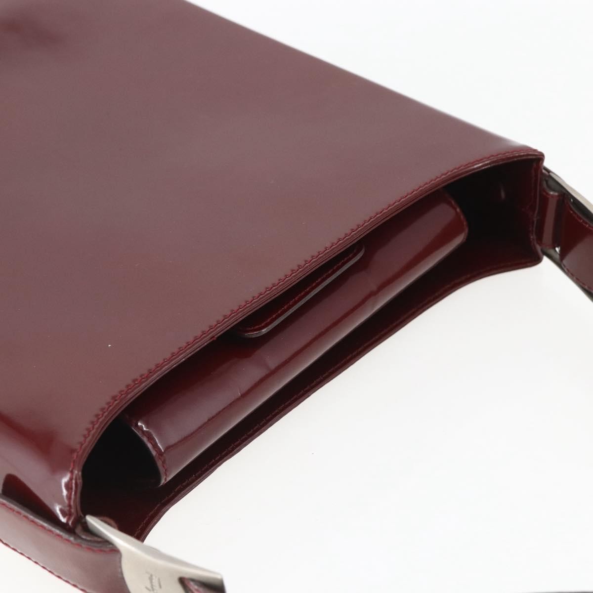 Salvatore Ferragamo Vala Shoulder Bag Patent Leather, RED, PATENT_LEATHER, Shoulder bag