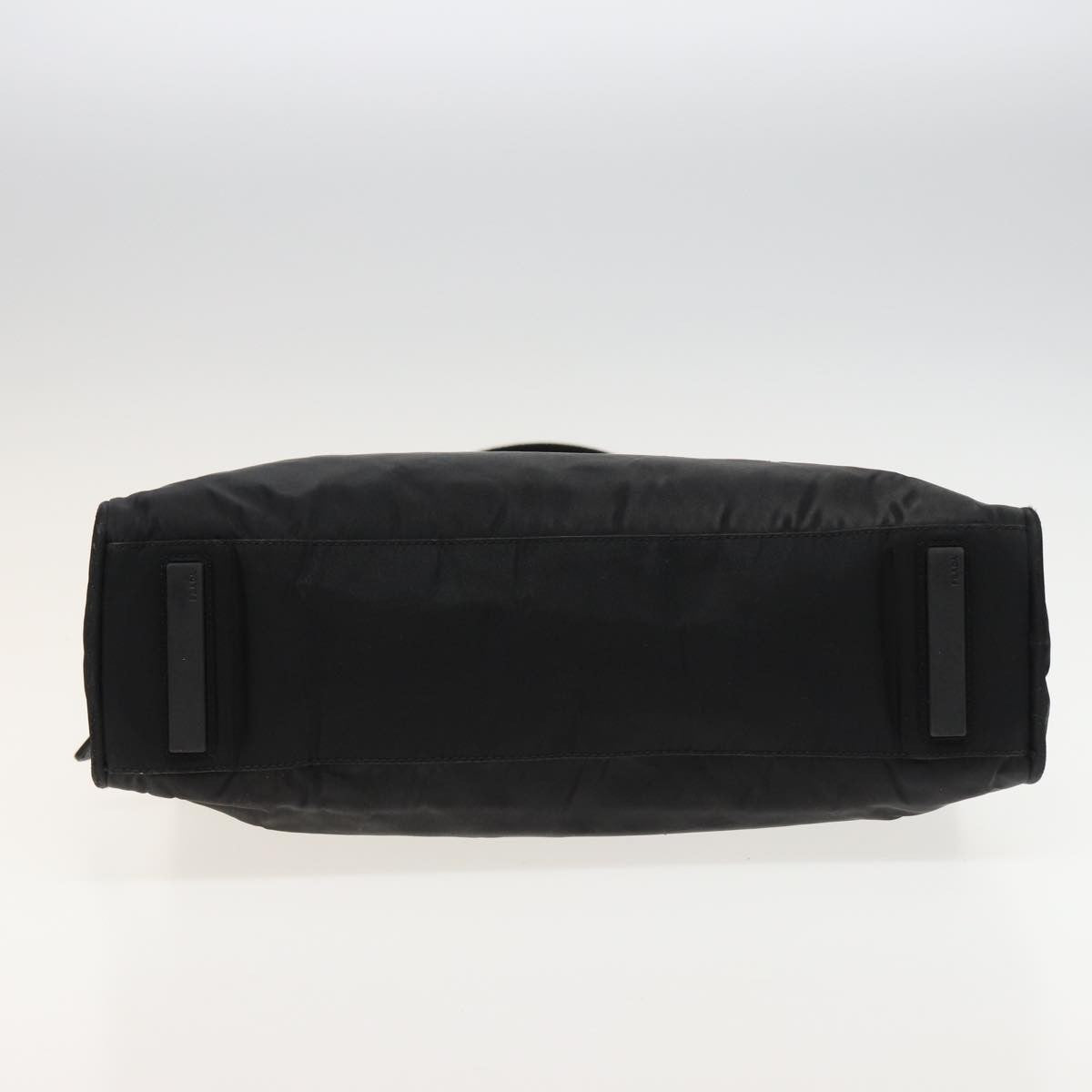 Prada Bowling Shoulder Bag Tessuto, BLACK, NYLON, Shoulder bag