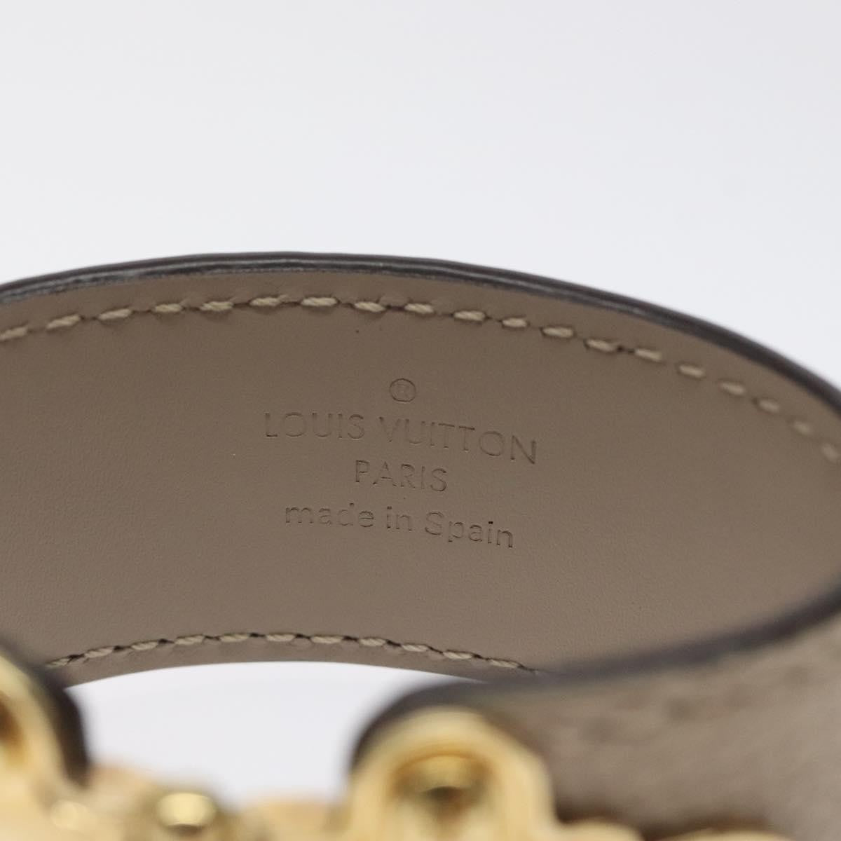 Louis Vuitton Save It Bracelet Leather, BEIGE, LEATHER, Bracelet