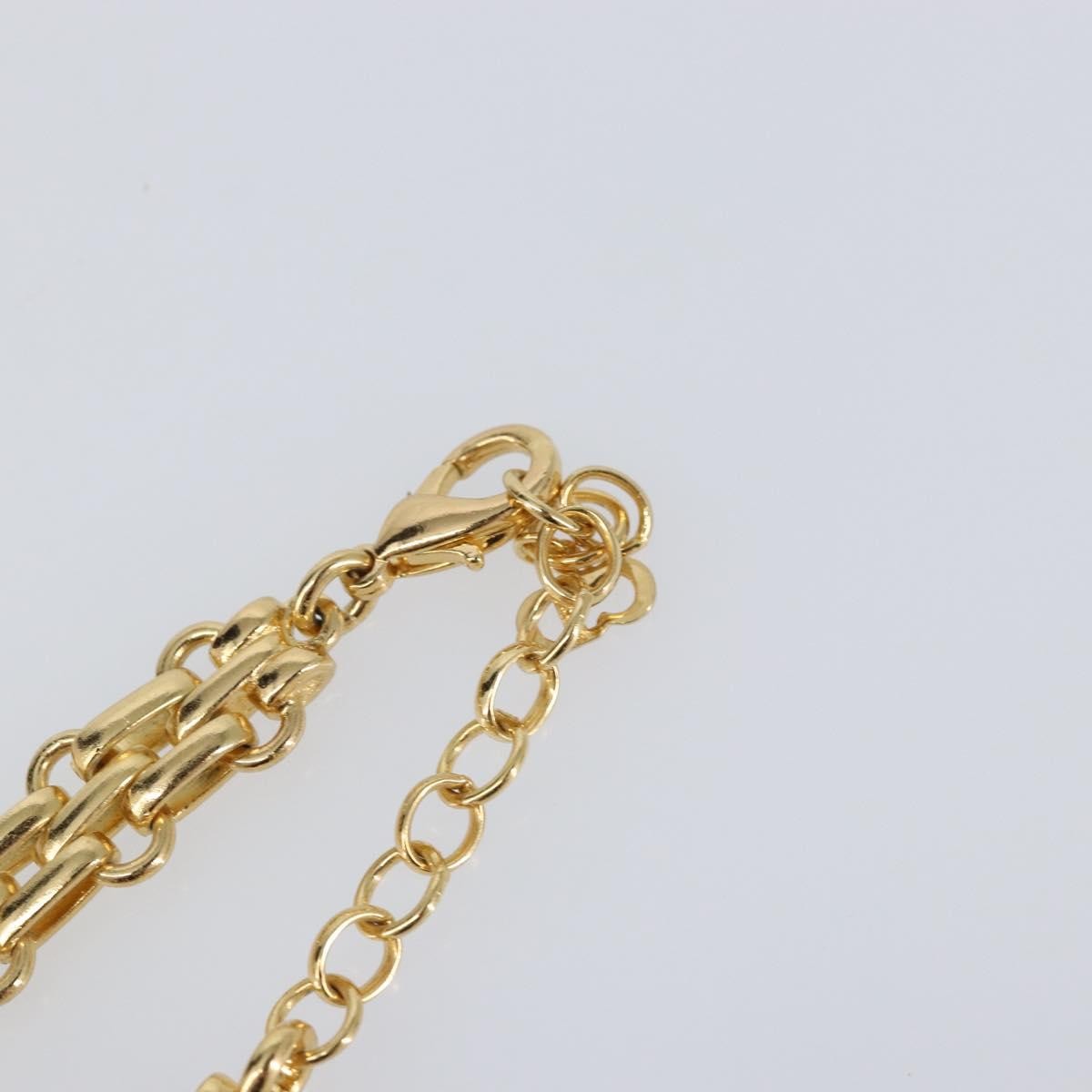 Christian Dior Vintage CD Clasp Chain Necklace Metal, GOLD, METAL, Necklace