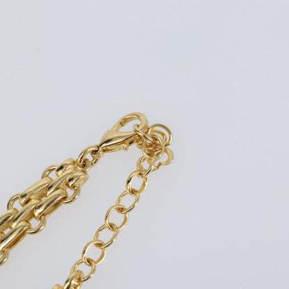 Christian Dior Vintage CD Clasp Chain Necklace Metal, GOLD, METAL, Necklace