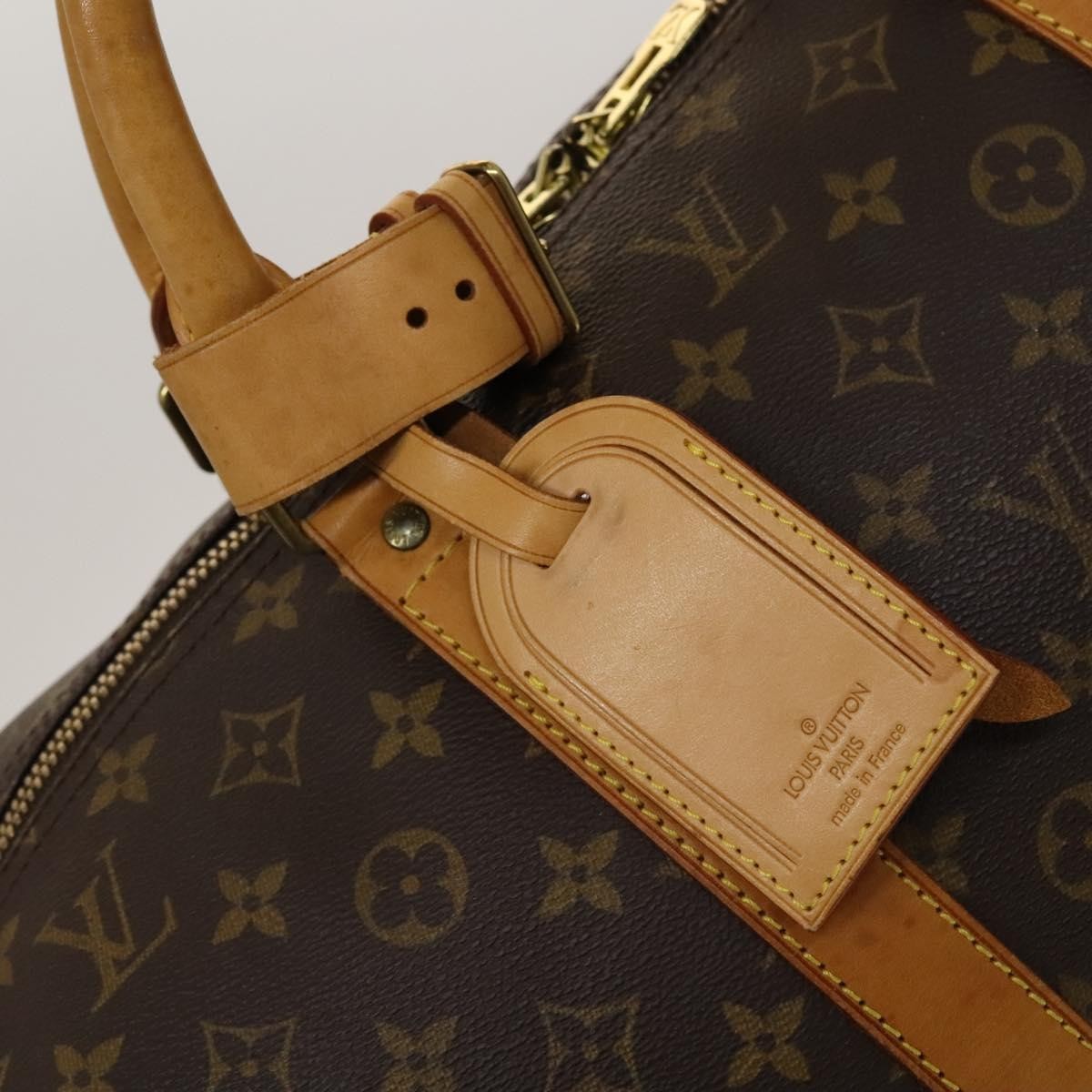 Louis Vuitton Keepall Bag Monogram Canvas, BROWN, CANVAS, Travel bag