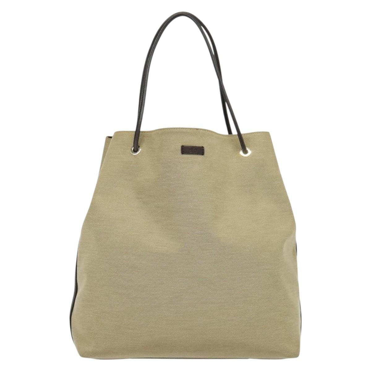 Gucci Tote Bag Canvas, BEIGE, CANVAS, Tote bag