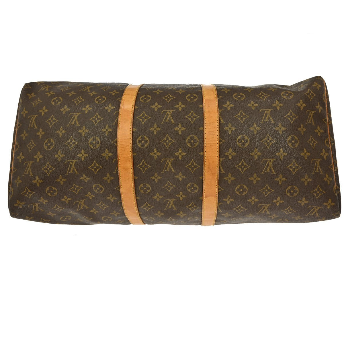 Louis Vuitton Keepall Bag Monogram Canvas, BROWN, CANVAS, Travel bag