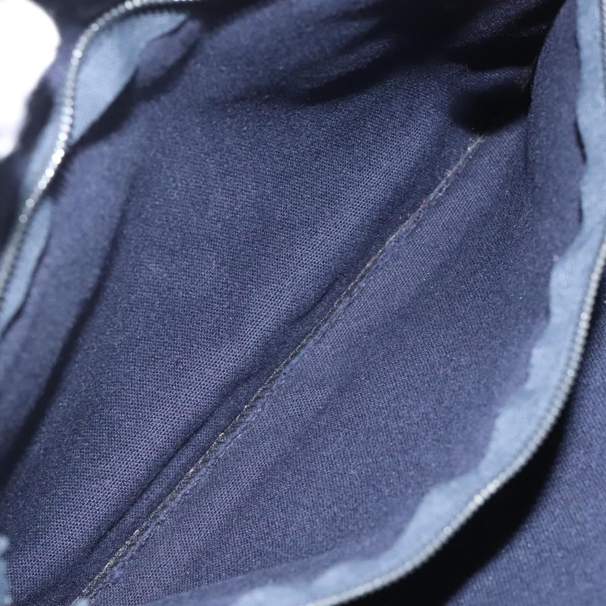 Hermes Fourre Tout Tote Canvas, NAVY, CANVAS, Tote bag