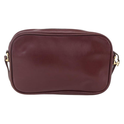 cartier Must de Cartier Shoulder Bag Leather, BURGUNDY, LEATHER, Shoulder bag