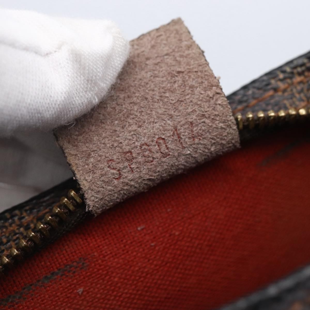 Louis Vuitton Trousse Make Up Bag Damier, BROWN, CANVAS, Clutche & pouche