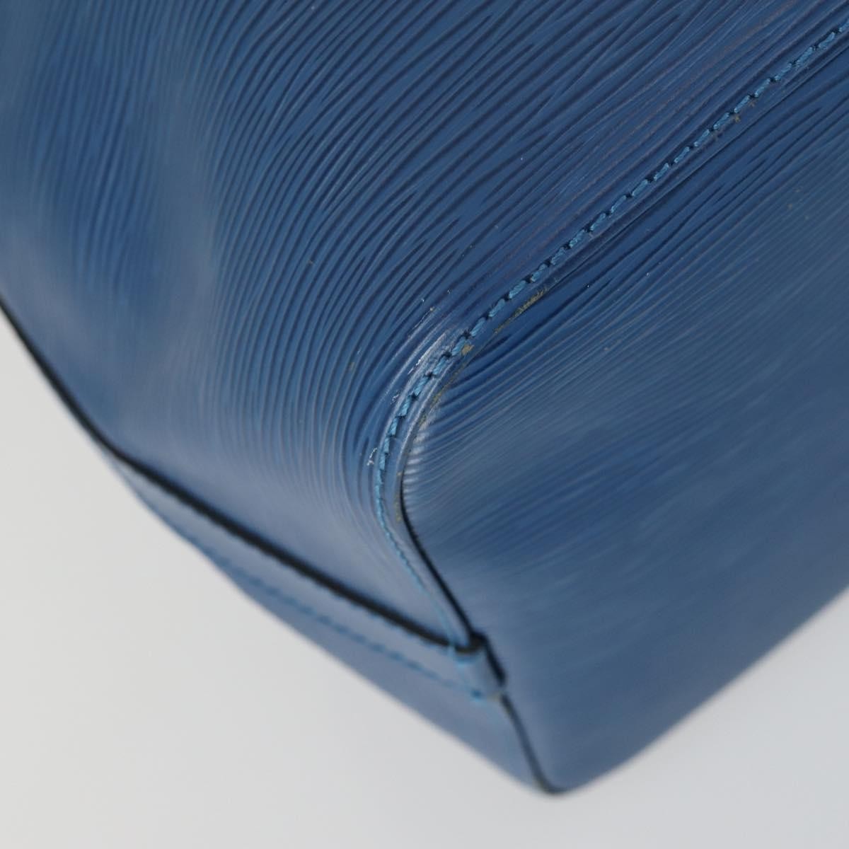 Louis Vuitton Petit Noe Handbag Epi Leather, BLUE, LEATHER, Shoulder bag