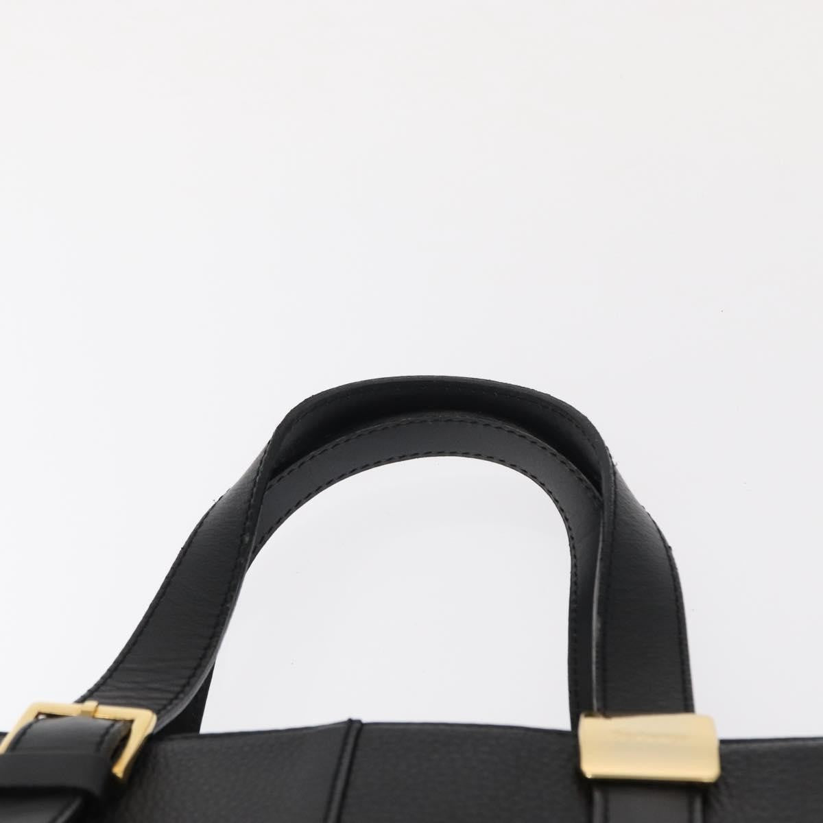 Burberry Vintage Handbag Leather, BLACK, LEATHER, Handbag