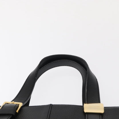 Burberry Vintage Handbag Leather, BLACK, LEATHER, Handbag
