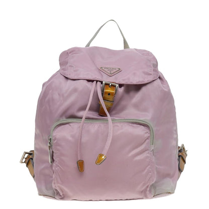 Prada Front Pocket Backpack Tessuto, PINK, NYLON, Backpack