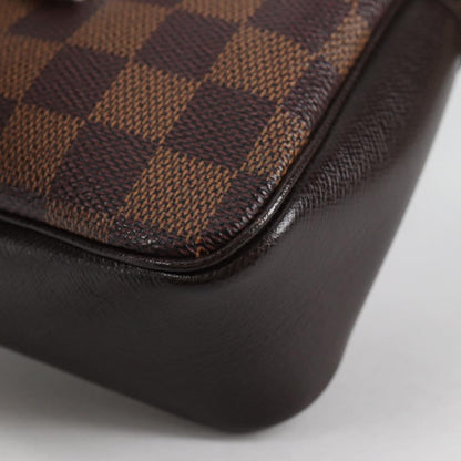 Louis Vuitton Trousse Make Up Bag Damier, BROWN, CANVAS, Clutche & pouche